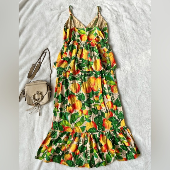 FARM RIO Sands Linen Midi Dress Size Small - Picture 9 of 16